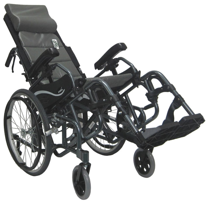 Karman VIP515 Tilt in Space Lightweight Reclining Wheelchair With 20" inch Rear Wheels