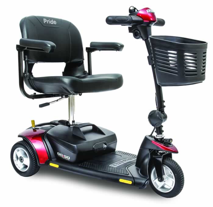 Pride Mobility 3 Wheel Mobility Scooter Pride Go Go Elite Traveller